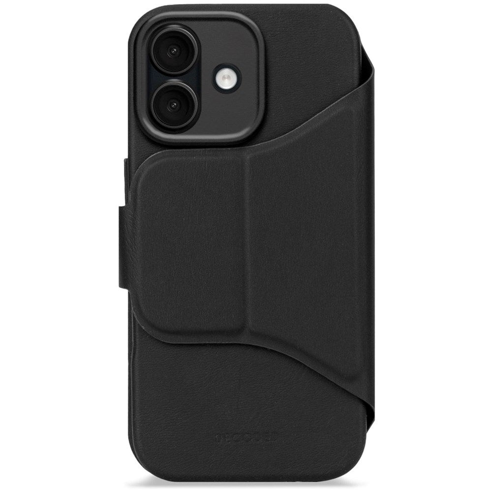 Decoded iPhone 17 Textured Detachable Wallet Silicone Case - MagSafe Compatible - Phantom Black