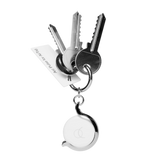 AirTag 1. & 2. Gen. Arc Pulse  Case with Keychain - Silver