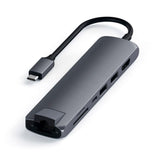 Satechi Slim 7-in-1 USB-C Multi Adapter - Space Grey