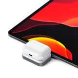 Satechi 5W Wireless Charger Dock for Apple Airpods & Apple Watch - White / Silver