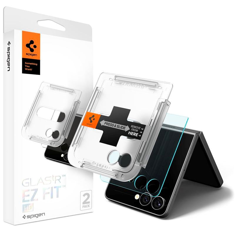Samsung Galaxy Z Flip7 Spigen Glass tR EZ Fit HD - 2 pcs - Transparent