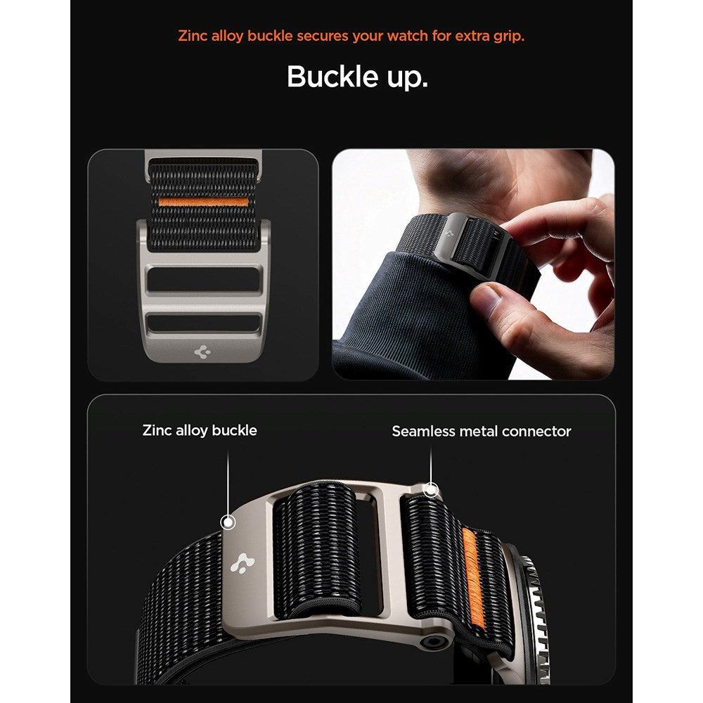 Samsung Galaxy Watch 8 / 8 Classic (40 / 44 / 46mm) Spigen DuraPro Flex Watch Strap - Black