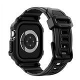 Apple Watch 11 (42mm) Spigen Rugged Armor Pro 2 Case with Strap - Black