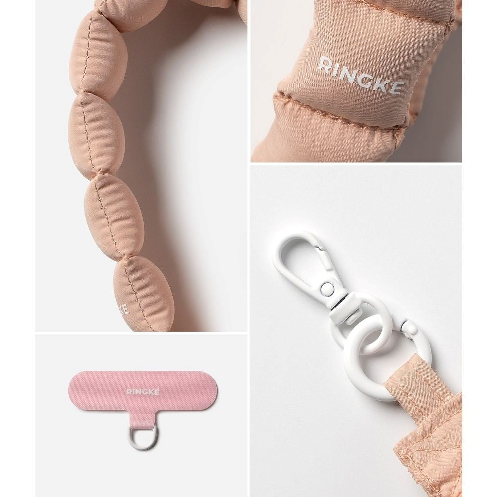 Ringke Puffer Mobile Strap with Insert Plate - Pink