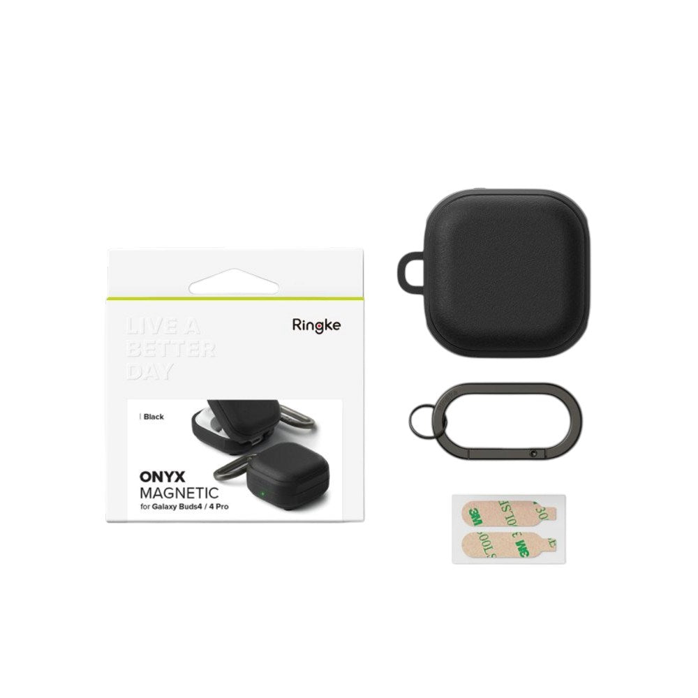 Samsung Galaxy Buds 4 / 4 Pro Ringke Onyx Magnetic Plastic Case - Black