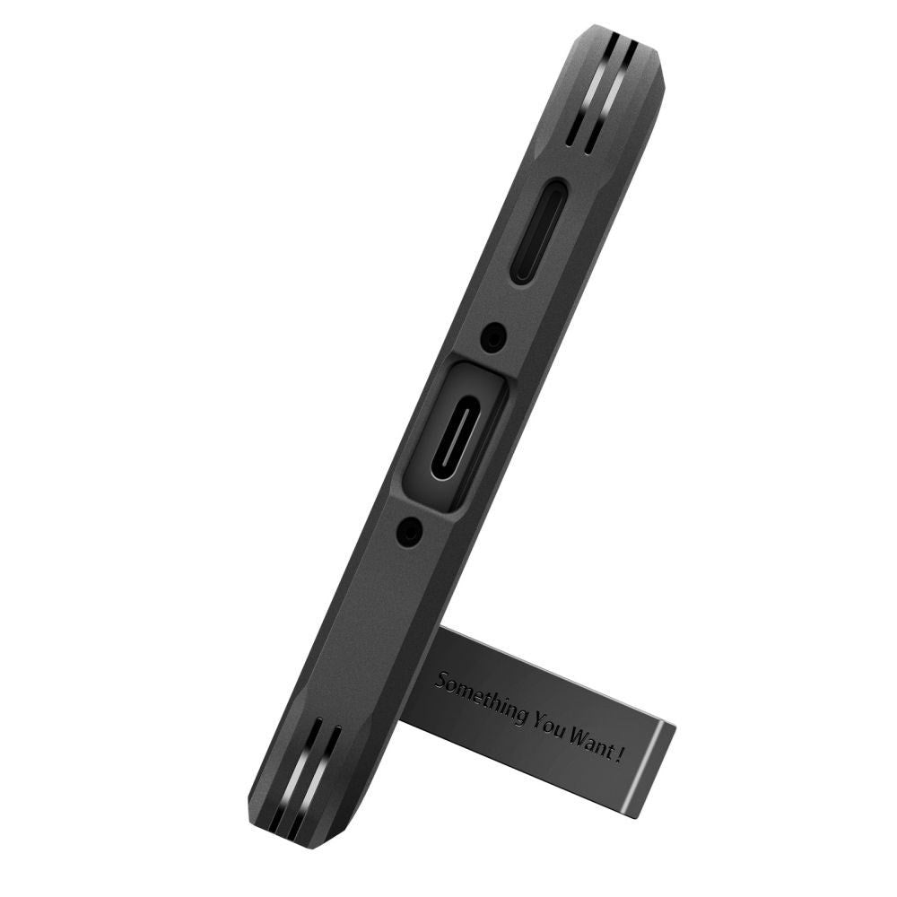 Samsung Galaxy A37 Spigen Tough Armor T Case with Kickstand  - Black