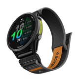 Universal Garmin 22mm QuickFit Spigen Athlex Air Nylon Strap - Black / Orange