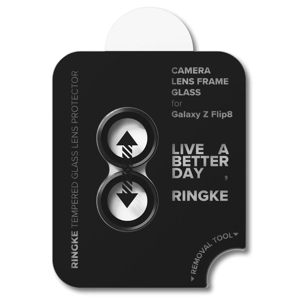 Samsung Galaxy Z Flip8 Ringke Camera Lens Protector with Installation Frame - 2 pcs - Black