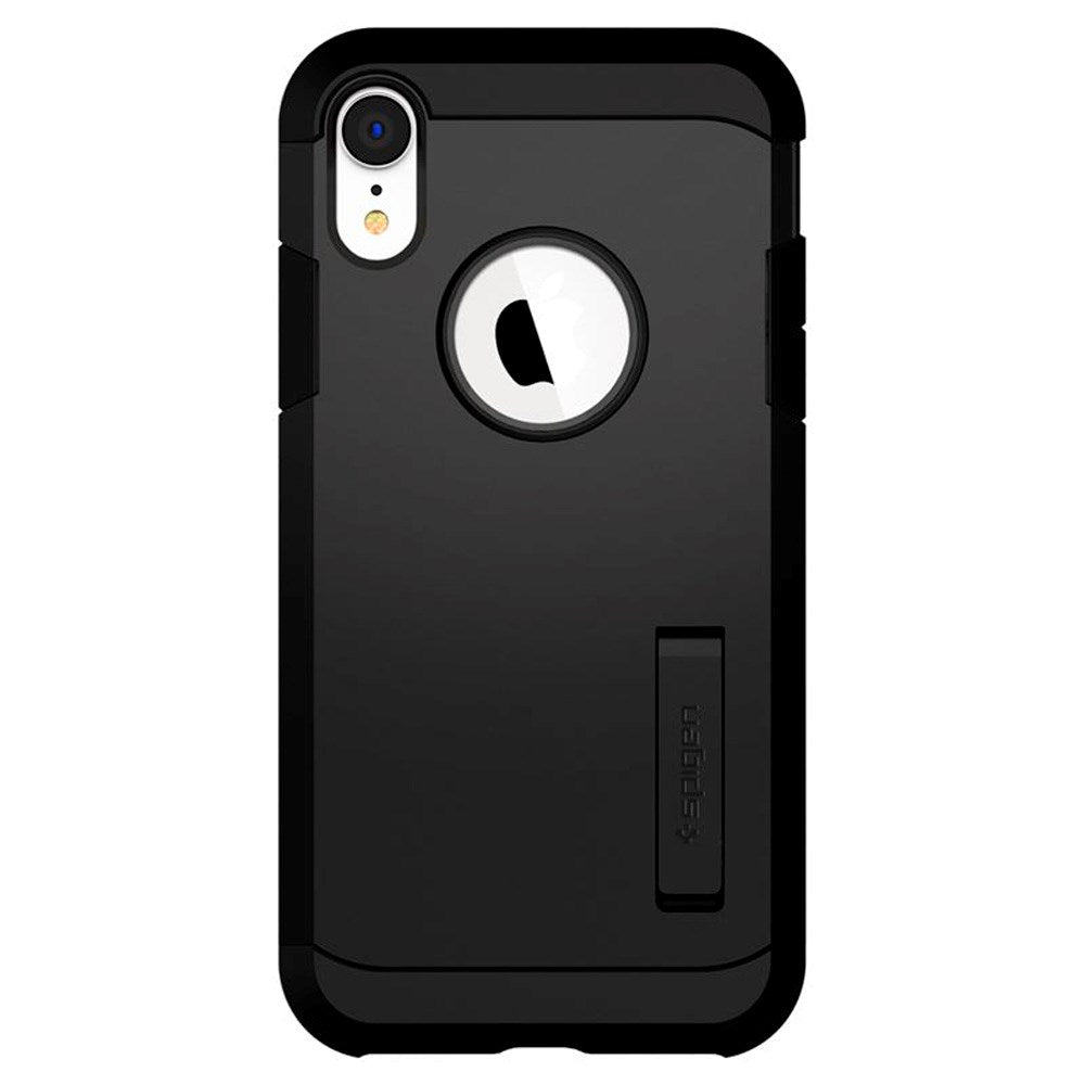iPhone XR Spigen Tough Armor Hybrid Case with Kickstand - Black
