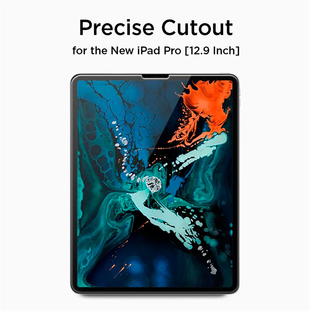 iPad Pro 12.9" (2022 / 2021 / 2020 / 2018) Spigen Glass.Tr Slim Screen Protector - Tempered Glass - Transparent