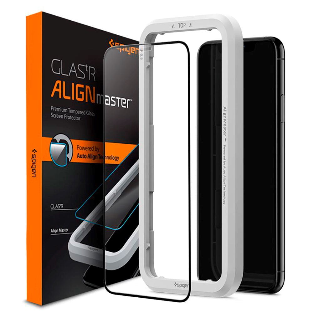 iPhone 11 / XR Spigen Protective Glass - Black Edge