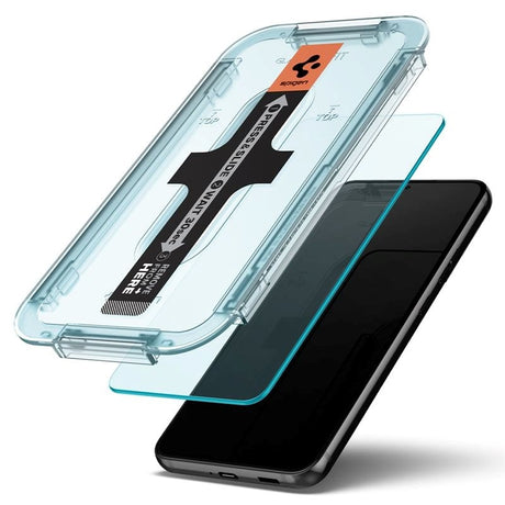 Samsung Galaxy S22+ (Plus) Spigen EZ Fit Glas.tR Screen Protection 2. Pcs - Case Friendly - Transparent