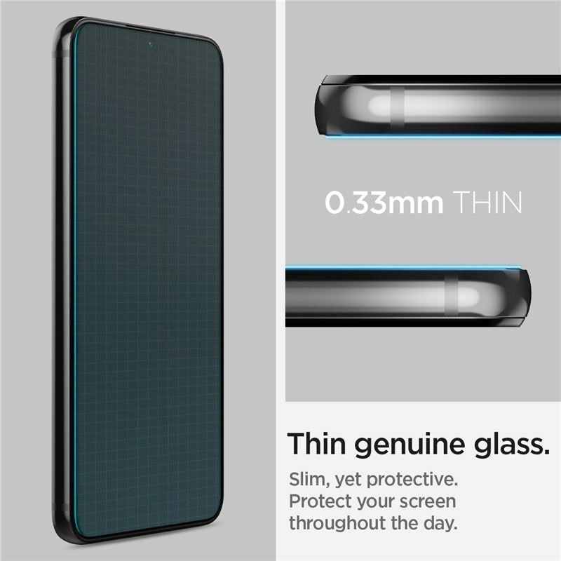 Samsung Galaxy S22+ (Plus) Spigen EZ Fit Glas.tR Screen Protection 2. Pcs - Case Friendly - Transparent