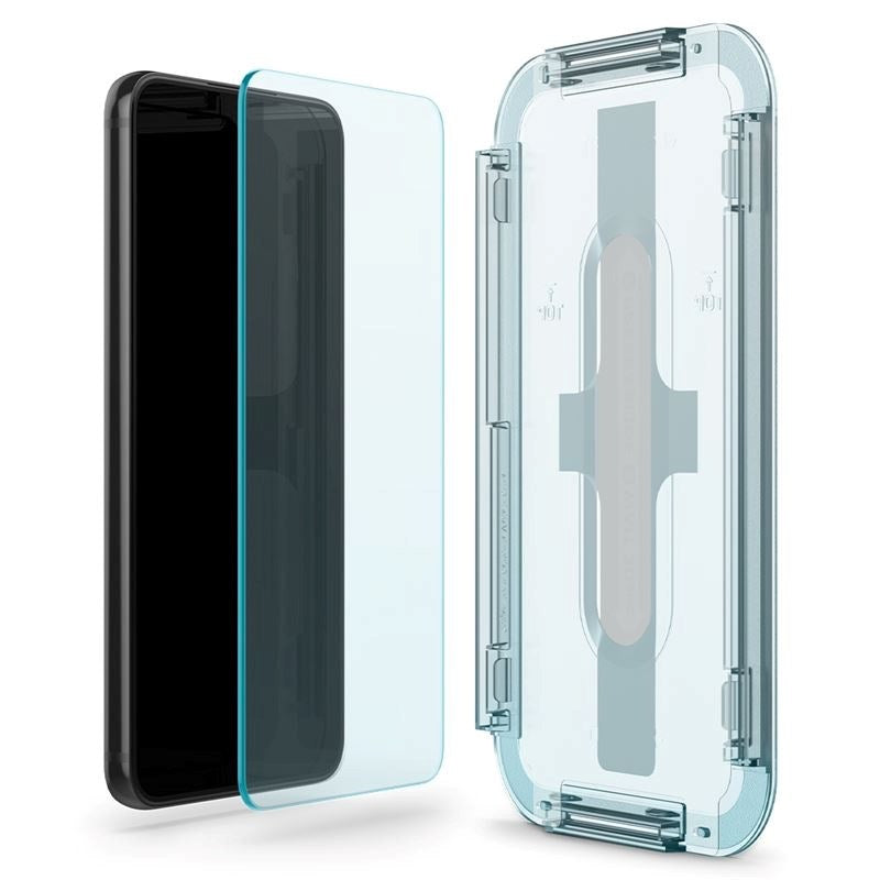 Samsung Galaxy S22 Spigen EZ Fit Glas.tR Screen Protection 2. Pcs - Case Friendly - Transparent