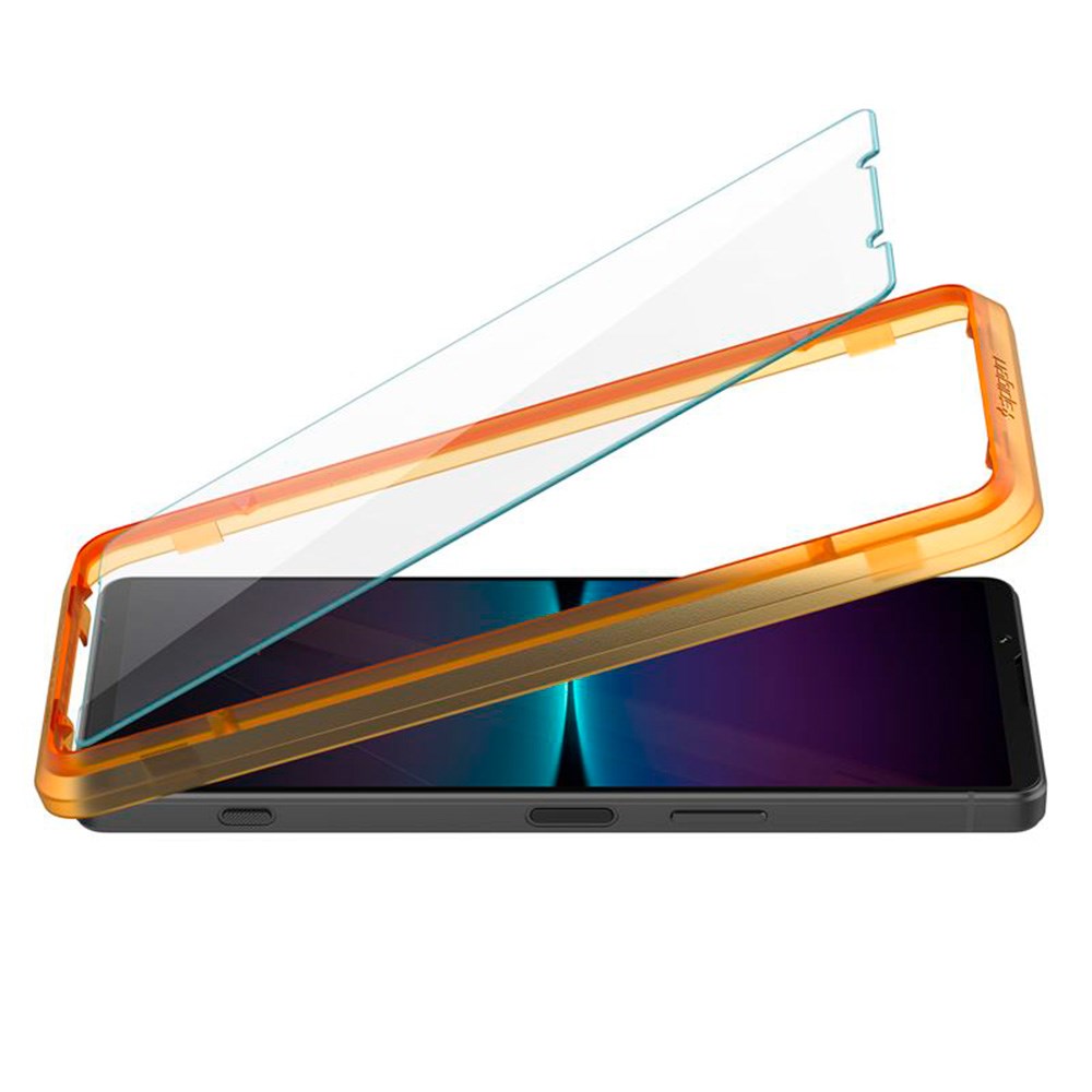 Sony Xperia 1 IV Spigen Alignmaster Glas.tR Screen Protection 2. Pcs - Case Friendly - Transparent