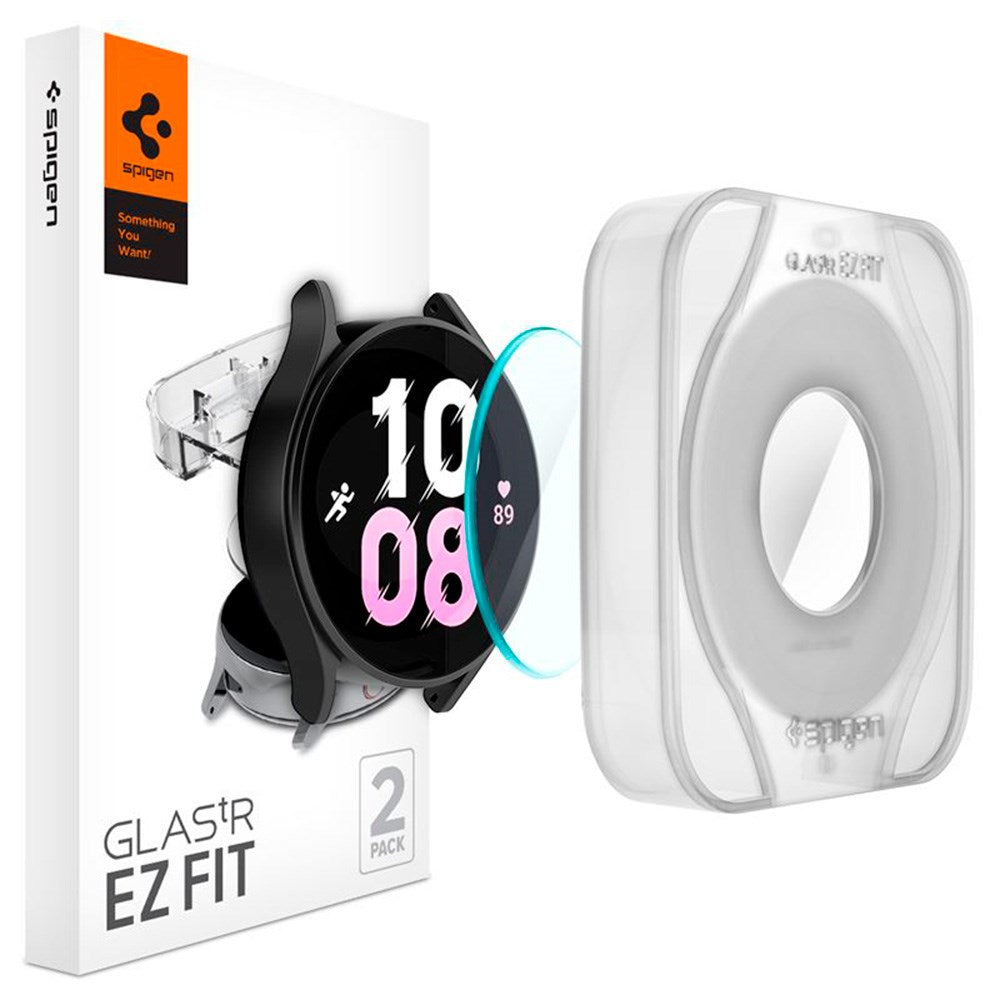 Spigen Samsung Galaxy Watch 5 Pro (45mm) EZ Fit Glass Screen Protector - 2-Pack - Transparent