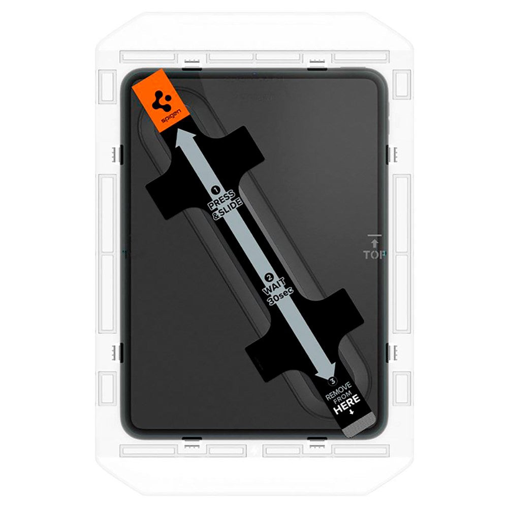 iPad 10.9" (2024/2022) Spigen EZ Fit Glas.tR Screen Protection - Case Friendly - Transparent