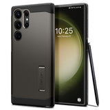 Samsung Galaxy S23 Ultra Spigen Tough Armor Case w. Kickstand - Gunmetal