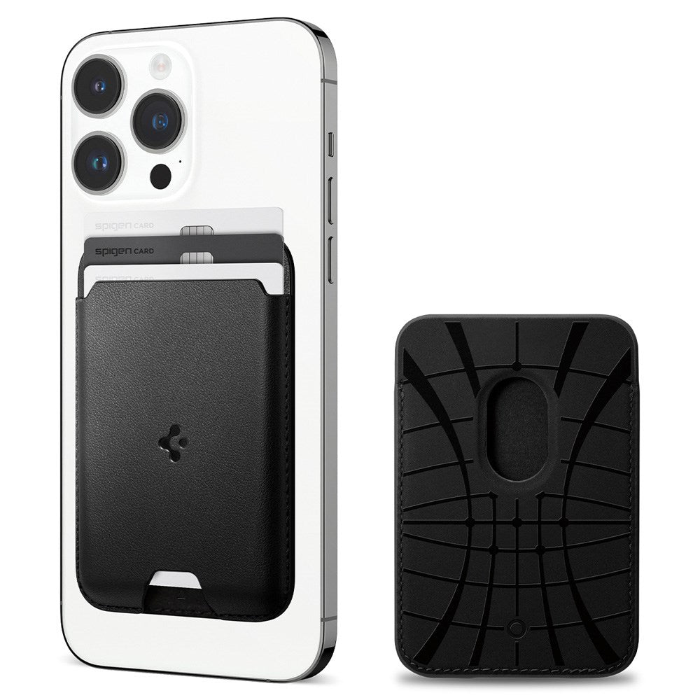Spigen Valentinus Card Holder - MagSafe Compatible - Black