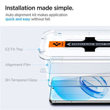 Samsung Galaxy S23 Spigen EZ Fit Glas.tR Screen Protection 2. Pcs - Case Friendly - Transparent