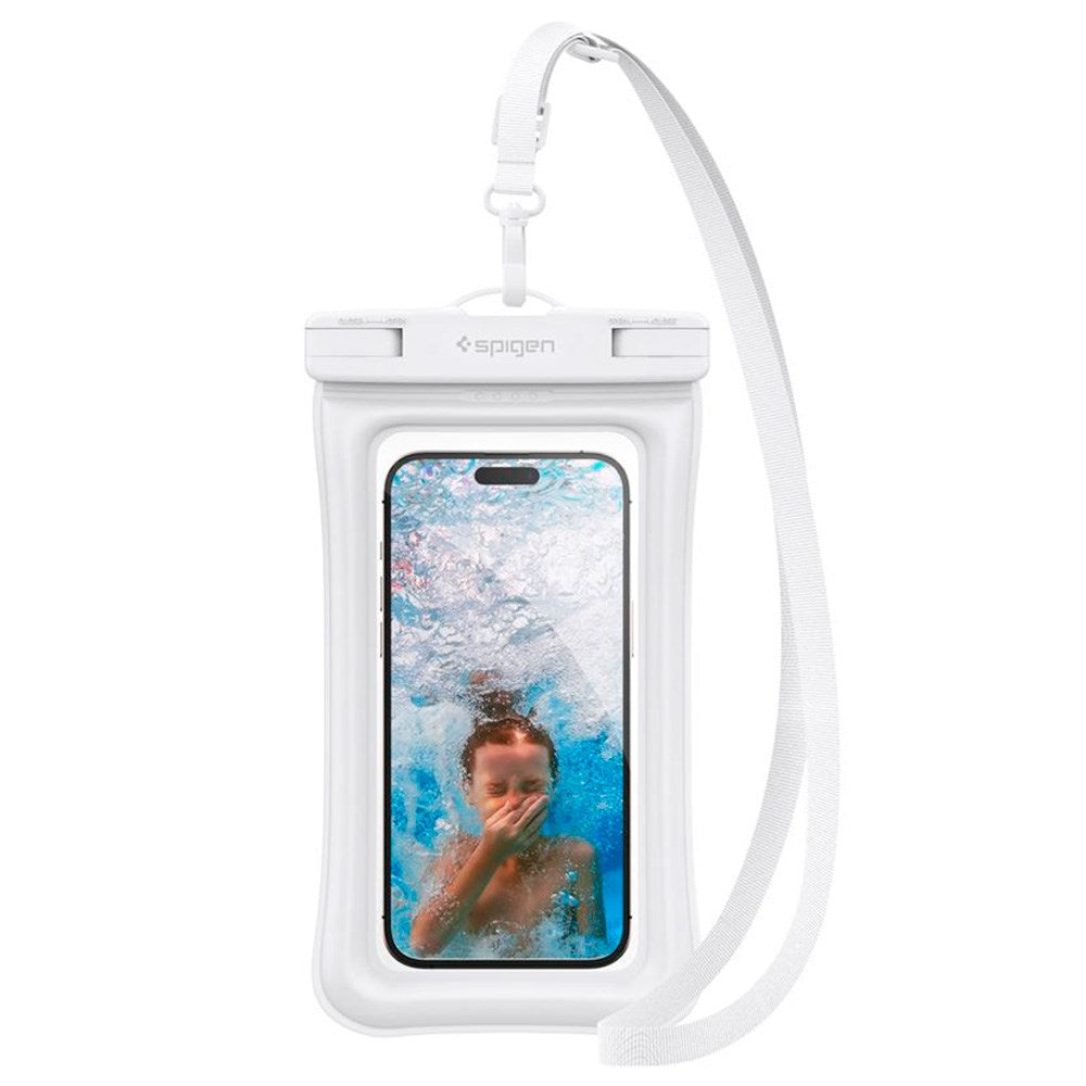 Spigen A610 Universal Waterproof Floating Pouch - White / Transparent (Max. Phone Size: 170 x 90mm)