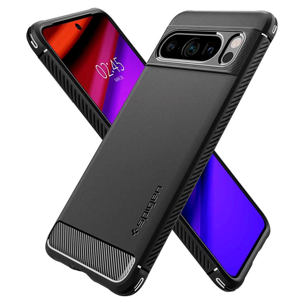 Google Pixel 8 Spigen Rugged Armor Case - Black