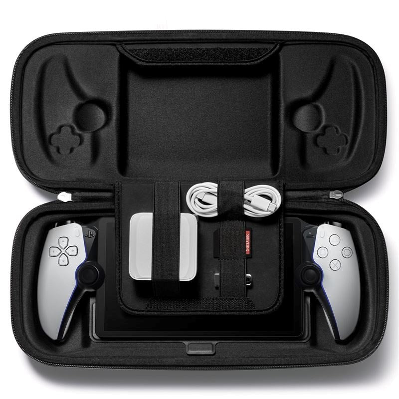 Spigen Travel Case for Sony Playstation Portal with Storage and Wrist Strap - Black