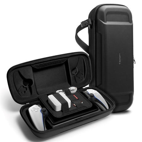 Spigen Travel Case for Sony Playstation Portal with Storage and Wrist Strap - Black