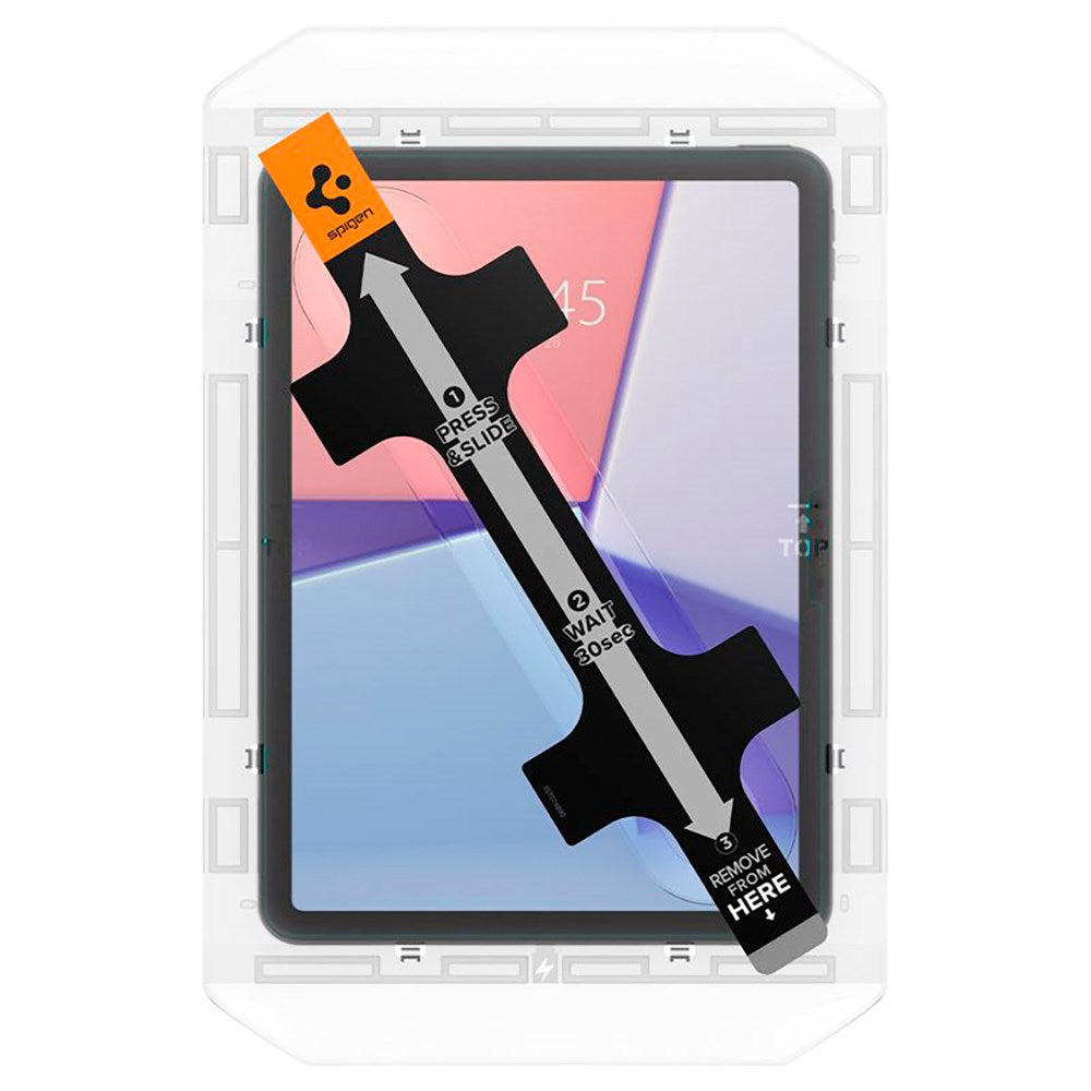 iPad Air 11" (2024) Spigen EZ Fit Glas.tR Screen Protection - Case Friendly - Transparent