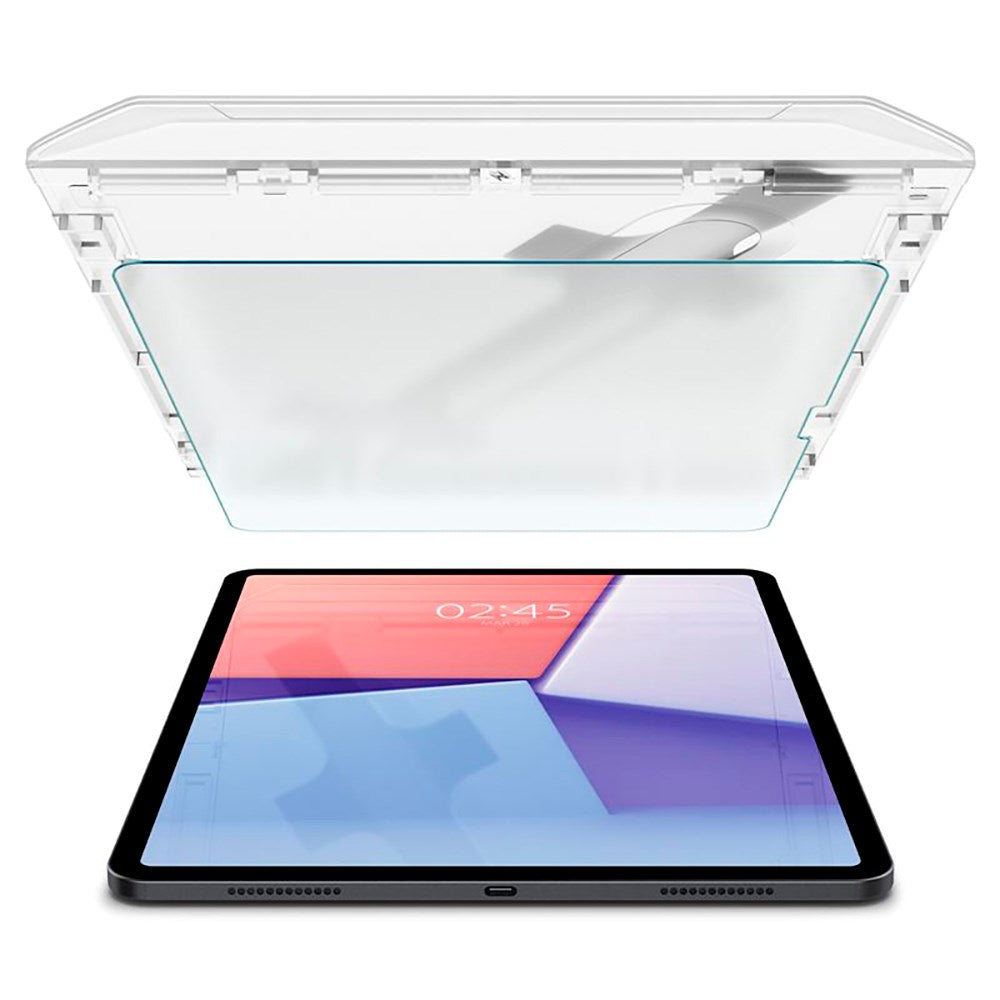 iPad Air 13" (2024) Spigen Paper Touch EZ Fit Glas.tR Screen Protection - Case Friendly - Transparent