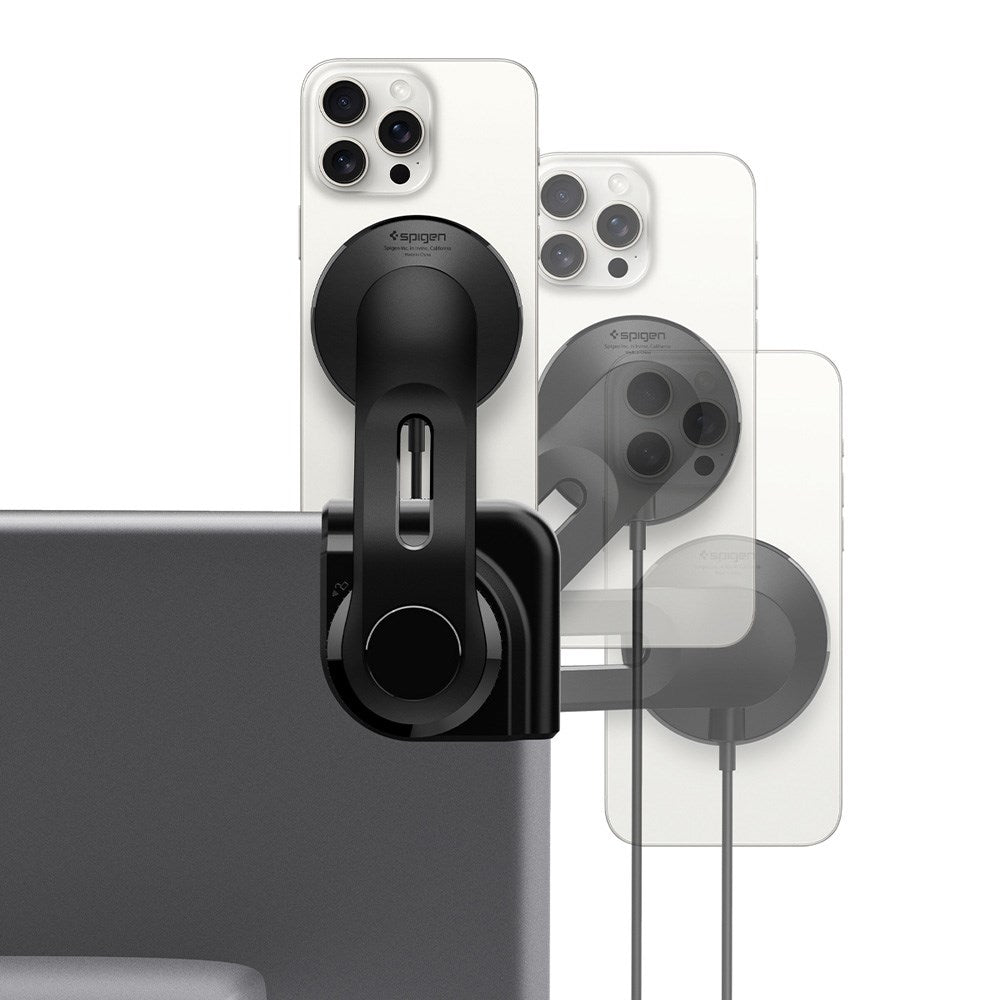 Spigen TapLock Phone Holder for Tesla S / 3 / X / Y / Cybertruck - MagSafe Compatible - Black