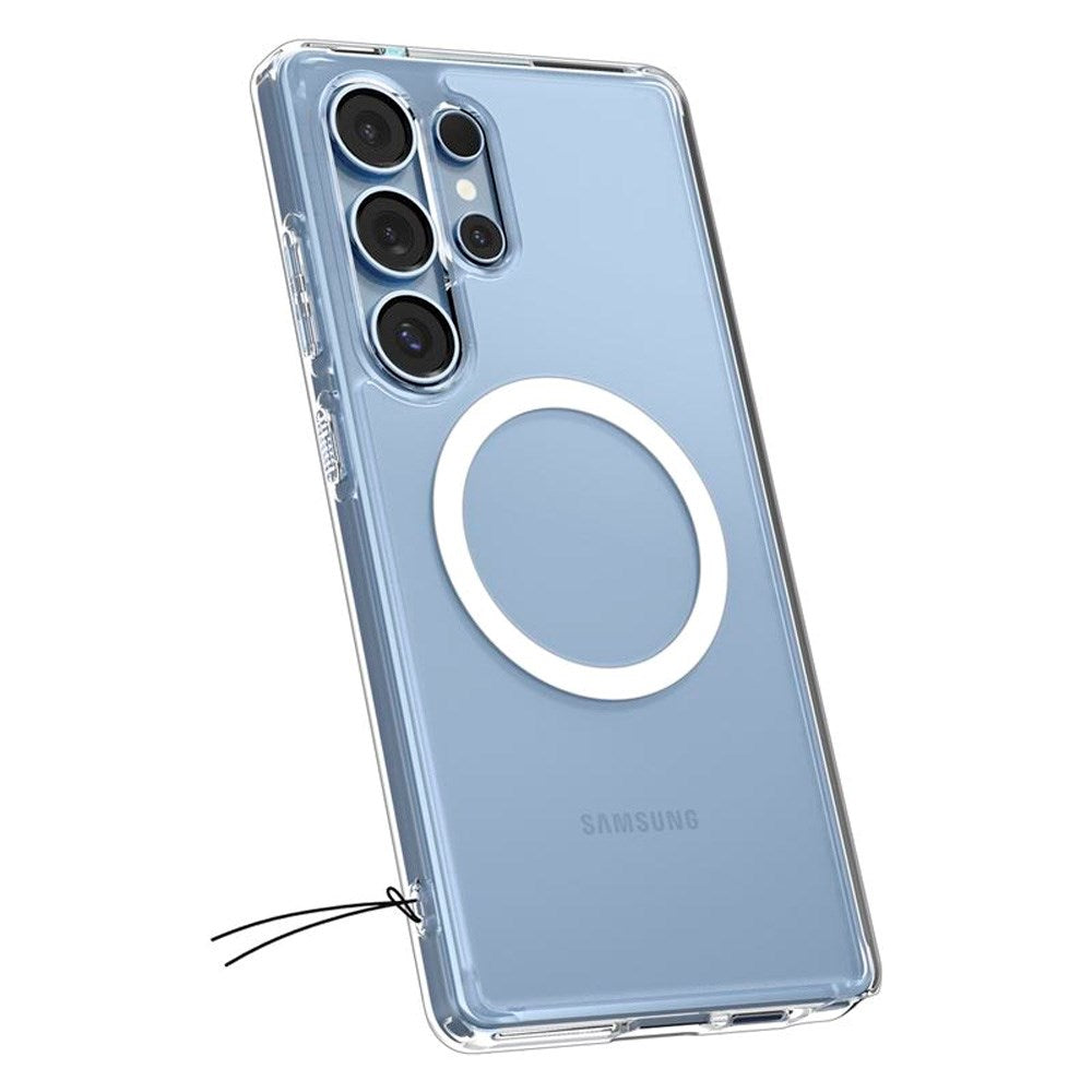 Samsung Galaxy S25 Ultra Spigen Ultra Hybrid Crystal Clear Case - MagSafe Compatible - Transparent / White