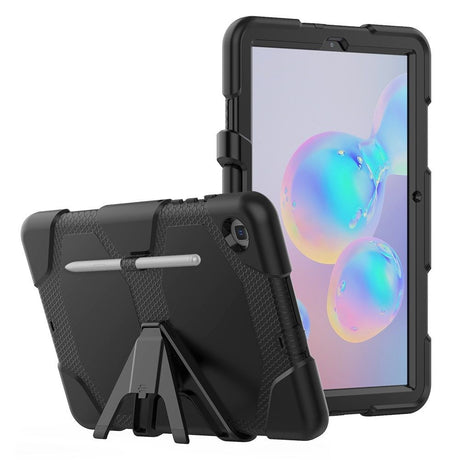 Samsung Galaxy Tab S6 Lite Tech-Protect Survive Tough Case w. Protective Film, Kickstand & S-Pen Holder - Black