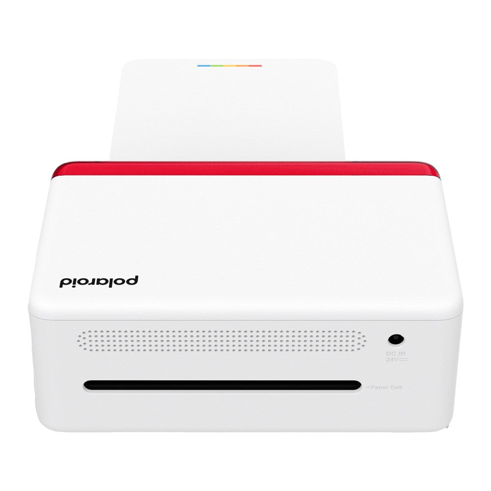 Polaroid Hi-Print Mobile Photo Printer 4x6" with 80 Pieces of Photo Paper - White / Red