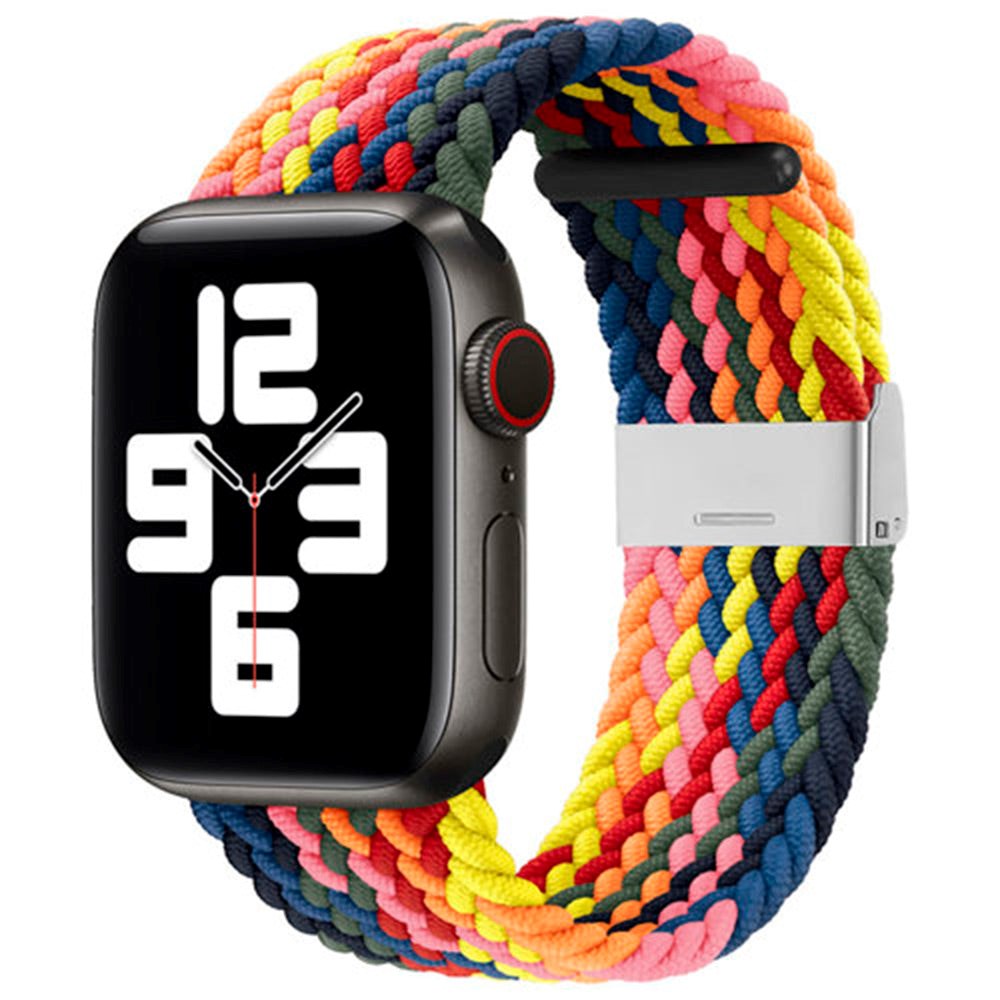 Apple Watch (42/44/SE/45/46/49mm) Hurtel Braided Fabric Strap - Multicolored v2