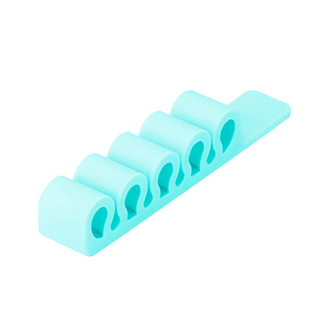 Silicone Office Cable Organizer - Turquoise