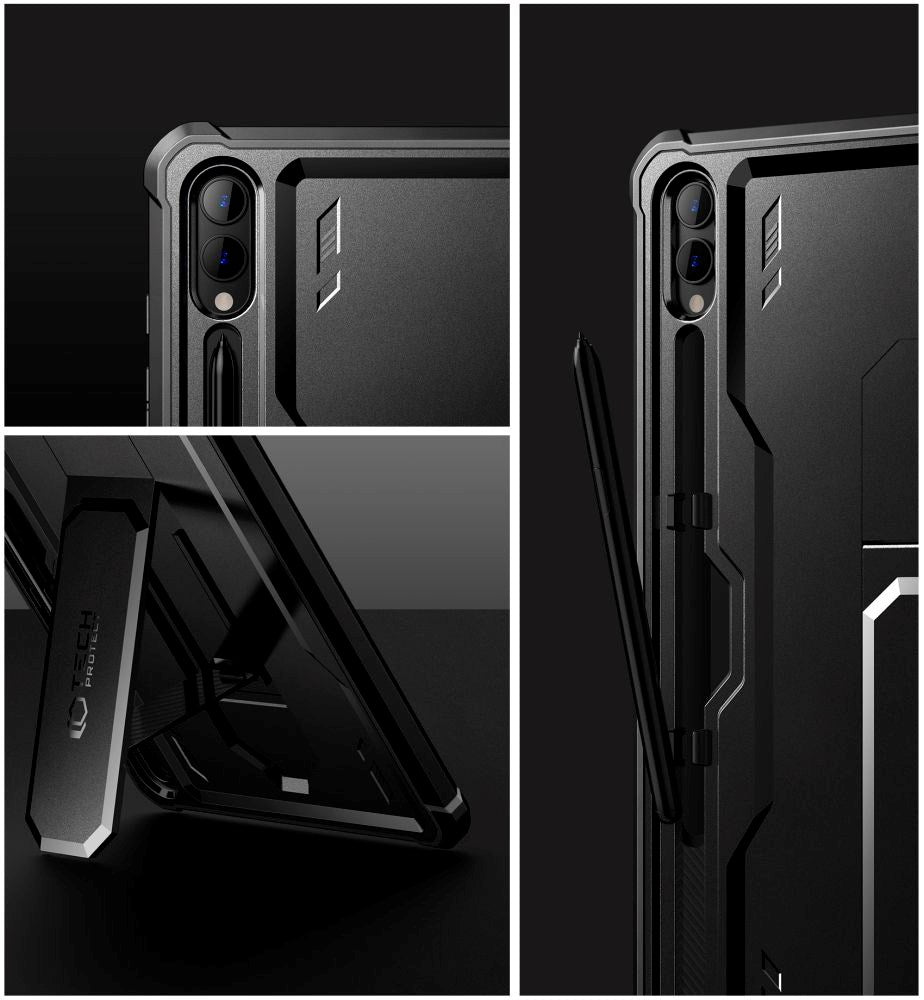 Samsung Galaxy S9+ Plus / S10+ Plus Tech-Protect Kevlar Pro 360 Cover with Screen Protector - Black