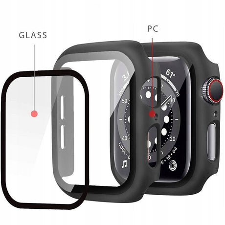 Apple Watch Tech-Protect DEFENSE360 Smartwatch Case w. Screen Protector - 9/8/7 (45mm) - Black