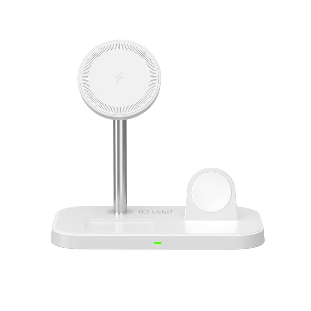 Tech-Protect A22 3-in-1 Wireless Charger 18W - MagSafe Compatible - White