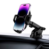 Tech-Protect V5 Mobile Phone Holder for Car - Dashboard & Ventilation System - Mobile: 50 - 90mm - Black