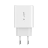 Tech-Protect NC 30W Wall Charger with 2 x USB-C & 1 x USB-A - White