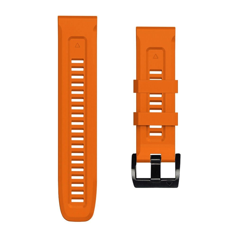 Universal Garmin 22mm QuickFit Iconband Tech-Protect Line Silicone Strap - Orange