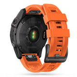 Universal Garmin 22mm QuickFit Iconband Tech-Protect Line Silicone Strap - Orange