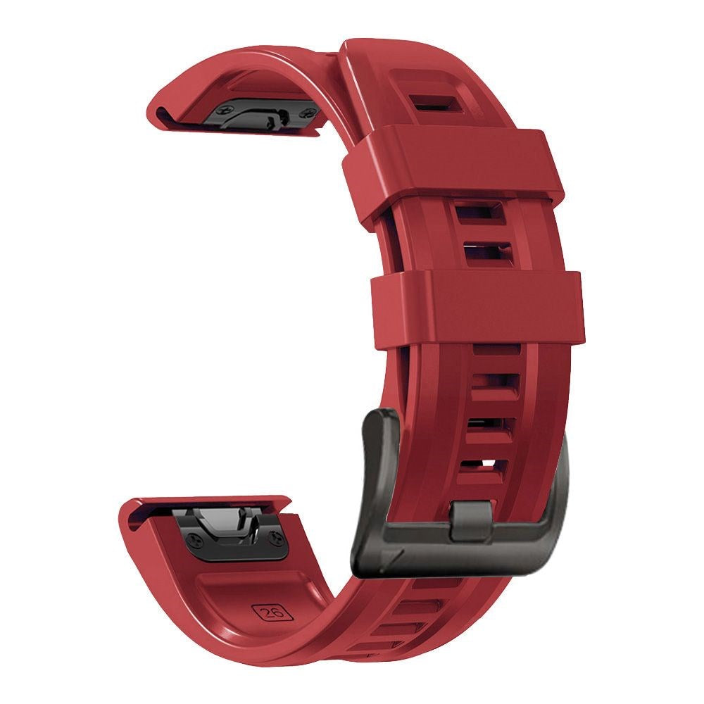 Universal Garmin 26mm Iconband Tech-Protect Line Silicone Strap - Red