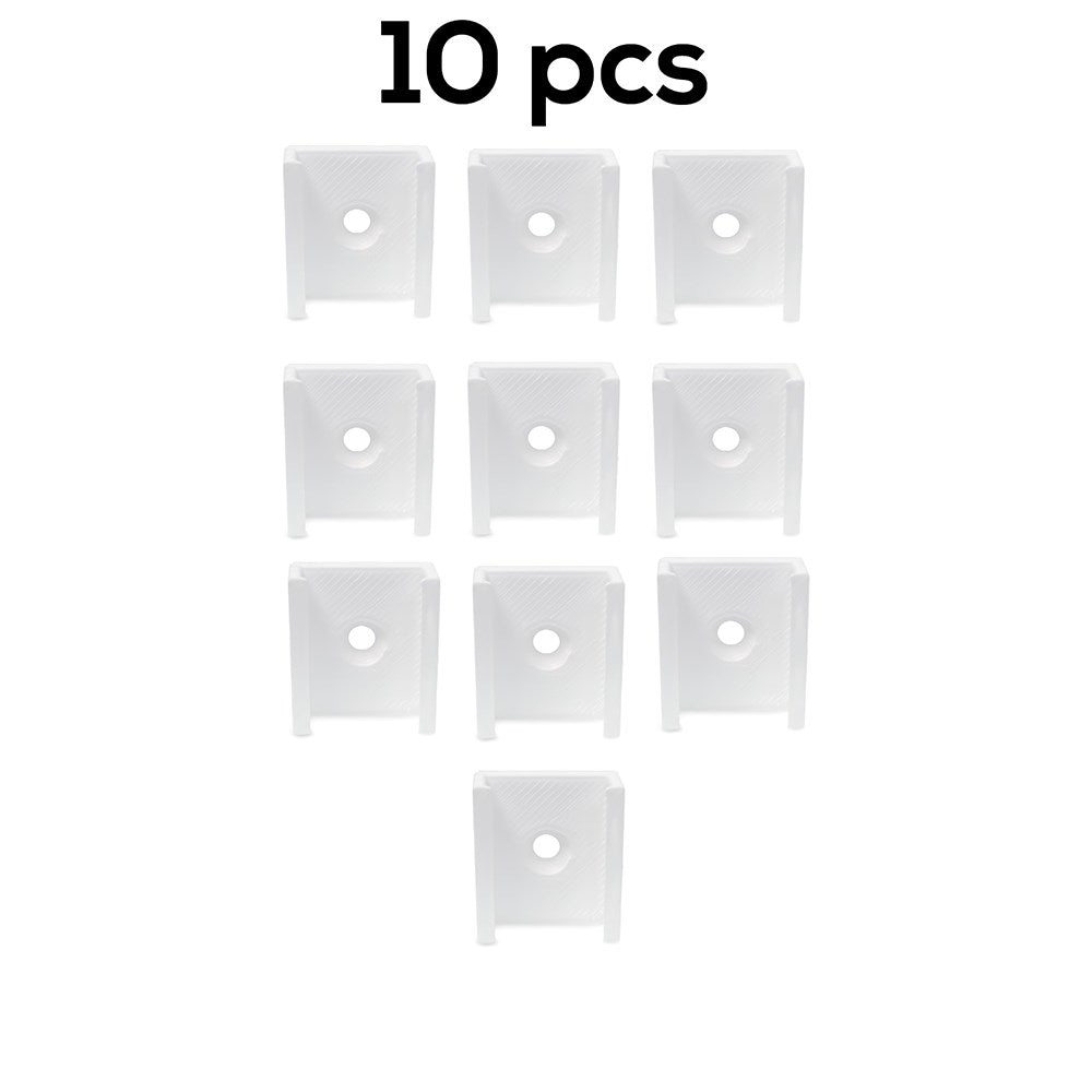 Light Solutions - Bracket for Philips Hue LightStrip V4 & Gradient - 10 pcs. - White