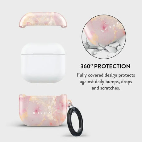 Apple AirPods (4th Gen) Burga Case with Carabiner - Golden Coral