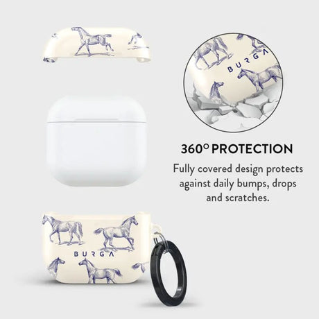 Apple AirPods (4th Gen) Burga Case with Carabiner - Derby Race