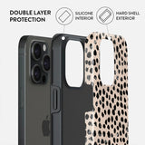 iPhone 15 Pro Burga Tough Fashion Cover - MagSafe Compatible - Almond Latte