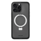 iPhone 15 Pro Max Mobile Origin RingMag Flexible Plastic Case - Black / Transparent