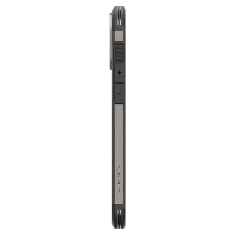 iPhone 16 Pro Max Spigen Tough Armor Case w. Kickstand  - MagSafe Compatible - Gunmetal